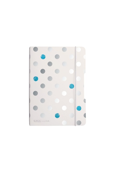 Herlitz Notebook My.book Flex A5, 40 Sheets, 80g/sm, Lined, Frozen Glam, Color White, Material Paper