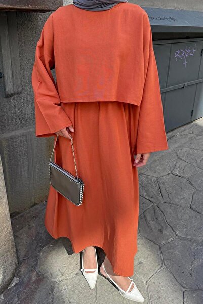 lamelif Skirted Hijab Suit Tile