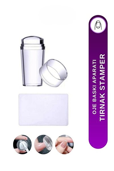 BİYUTREND Tırnak Süs Damgalama Stamper Oje Dizayn Baskı Aparatı