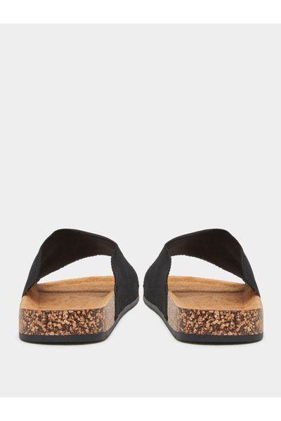 Styli Thick Band Flat Sole Slip In Sandals