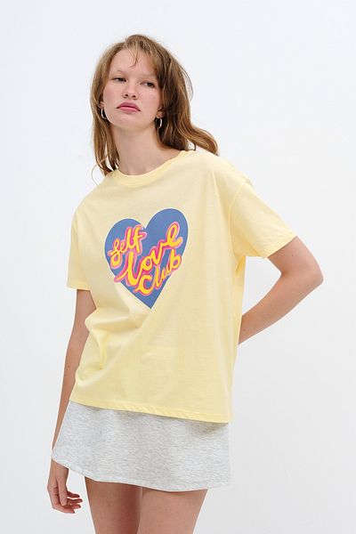 Addax Heart Printed T-Shirt P10464