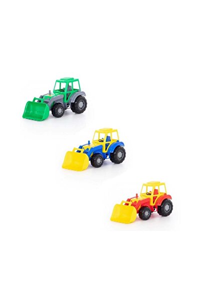 PROCART Tractor de jucărie cu încărcător, cupă frontală stivuibilă, 36x17x18 cm