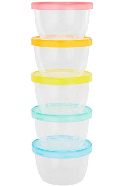 Badabulle - Set de 5 recipiente etanșe pentru depozitarea alimentelor