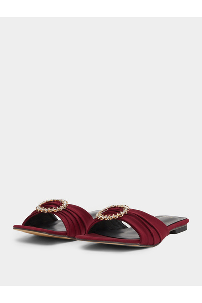 Styli Embellished Flat Sandals