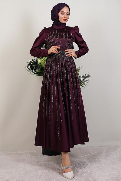 GİYZAMİLA Rochie de seară Sun Hijab Violet