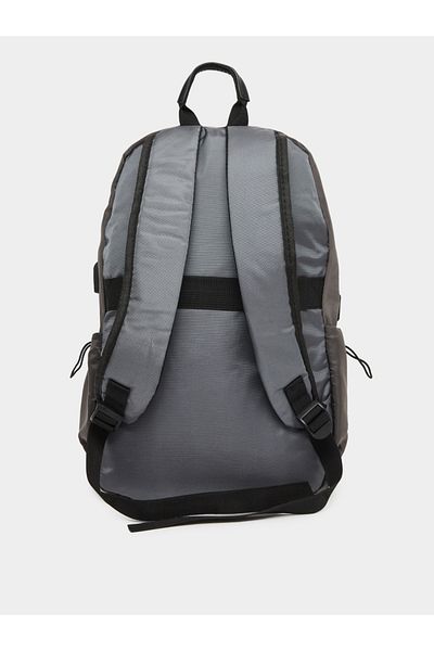 Styli Boys Grey Backpack with Front Zip Pocket 45x30x14.5cm