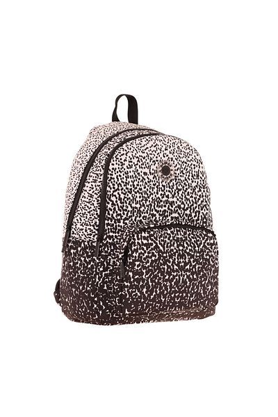 KAUKKO Dots Girl's Three Compartment Τσάντα Δημοτικού και Γυμνασίου - Μαύρο Μοτίβο Dot - K1804