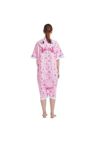 zzz sleep good sleeping !!! Pijama imprimeu cu iepuras, culoare Roz/ Bleumarin