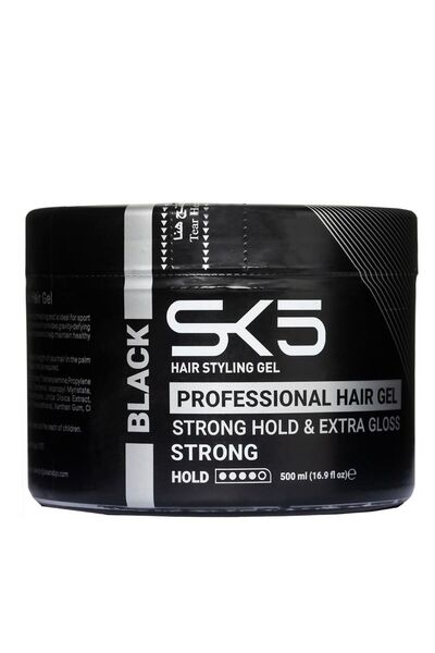 SK5 COSMETICS جل تصفيف الشعر أسود 500 مل