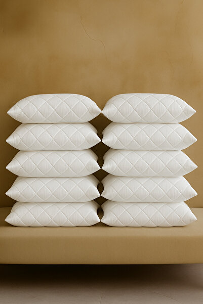 MOYA HOME Pillow Set Cotton 10-Piece Quilted Pillow Protector White