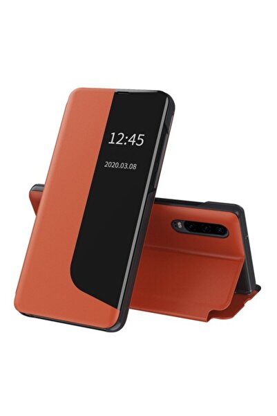 Dali Husă de protecție compatibilă cu Huawei P30, husă Sleep, piele, portocalie