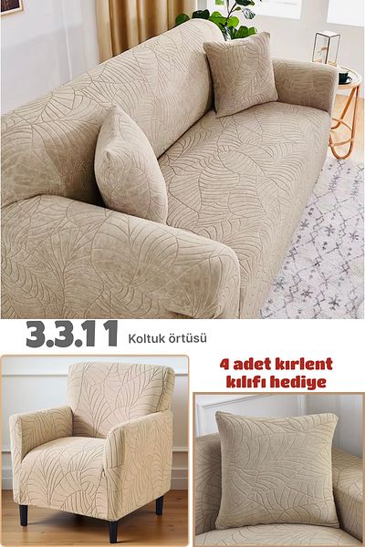 BONJOUR MADAME husă de scaun cu model de frunze 3.3.1.1 husă de scaun husă de pernă cadou