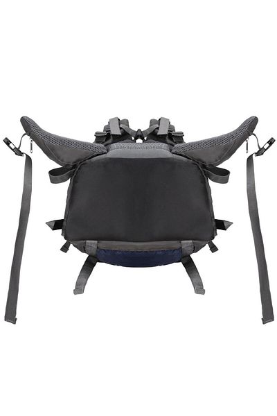 SERSIMO Rucsac tactic militar pentru drumetie, cu husa de ploaie, 90 litri, 25 kg, 74x32x20 cm, gri albastru