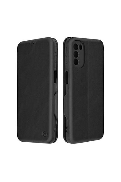 Dali Protective Flip Cover Case Compatible with Motorola Moto G31/G41, Safe Wallet Plus, Black Leathe