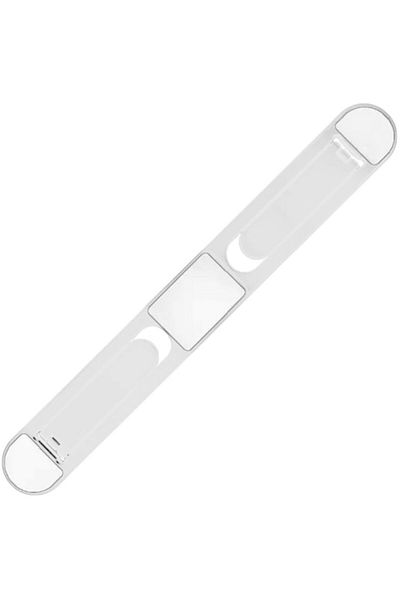 Dali Foldable Laptop Stand for Desk, 2 Levels Height Adjustment, 22x2.5x2.5/5/5cm, Plastic, White
