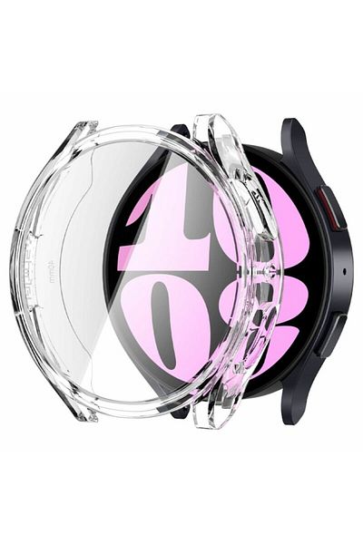 Dali Protective Case for Samsung Galaxy Watch 6 40mm, Ultra Hybrid, Silicone, Transparent