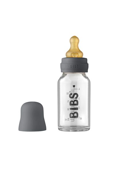 Bibs - Set complet de biberoane anticolici din sticlă, 110 ml, fier