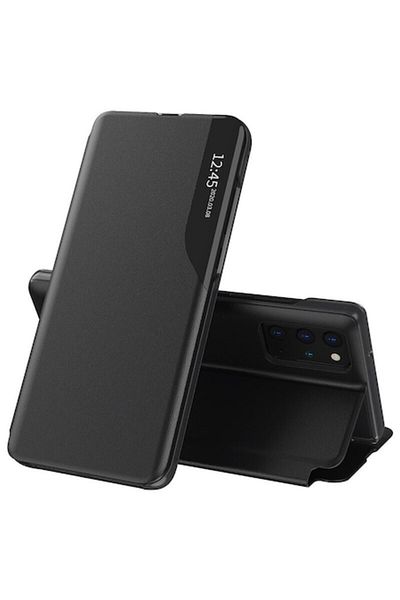 Dali Protective Flip Cover Compatible with Samsung Galaxy S20 Plus 4G/5G, eFold, -leather, Black