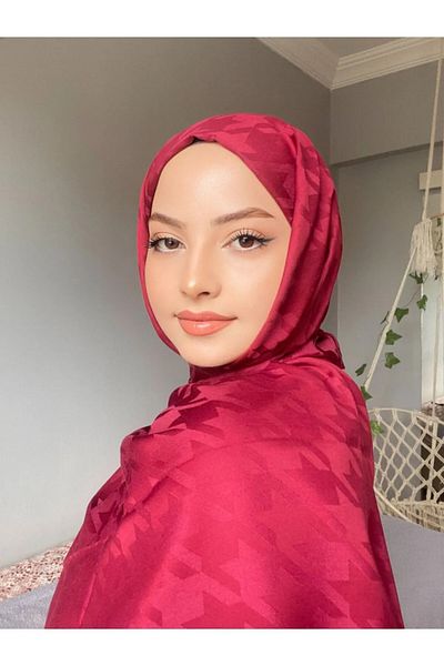 Mira İpek Şal Jacquard cu model de picături