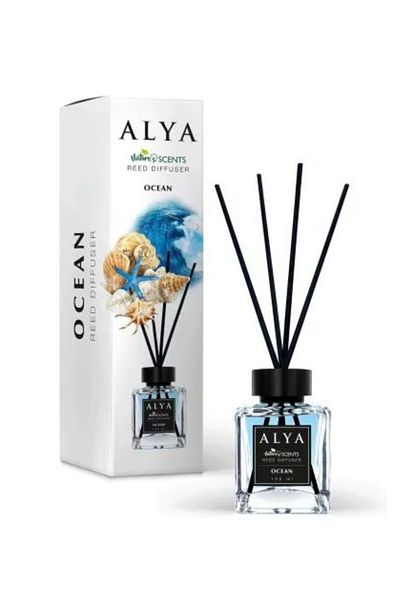 ALYA Odorizant de cameră cu bețișoare – Ocean, 120 ml