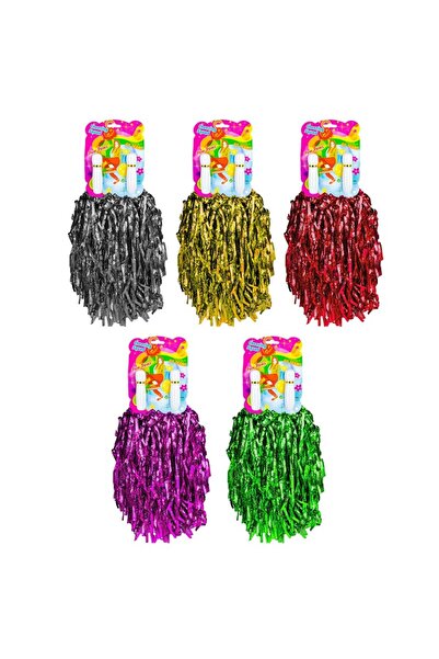 OEM Помпони за мажоретки, различни цветове, комплект от 2 броя