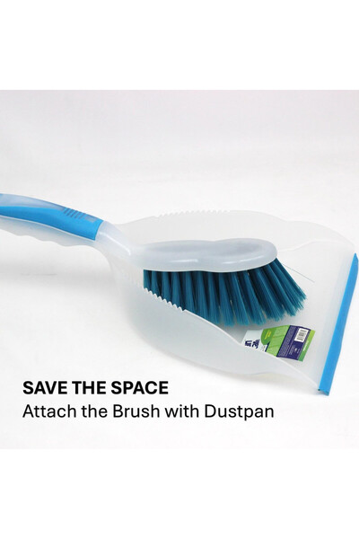 clean&care Clean & Care 2 Set Dustpan and Brush Set Durable, Multi-Purpose, Lightweight Cleaning Solution