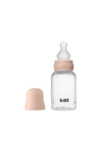 Bibs - Set complet de biberoane anticolici PP fără BPA, 150 ml, silicon, culoare Blush