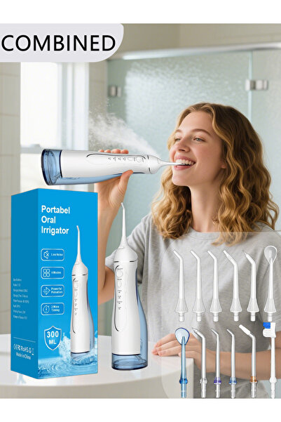 Youtrico جهاز تنظيف الأسنان بالماء H2ofloss + ملحقات (قطعتان)