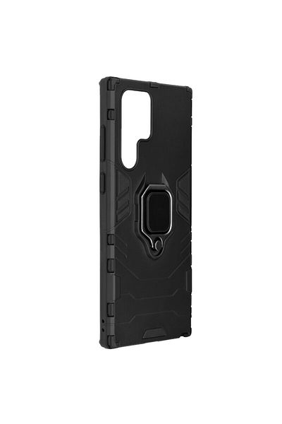 Dali Protective Case Compatible with Samsung Galaxy S22 Ultra, Silicone Shield, Magnetic Ring, TPU, Black