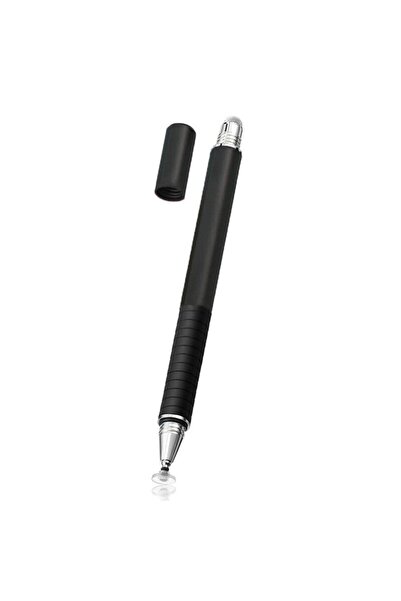Dali Stylus Pen universal, JC02, aluminiu, 2 vârfuri, cu capac, negru