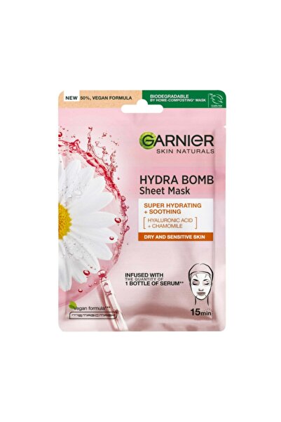 Garnier Nem Bombası Dinlendirici Kağıt Yüz Maskesi