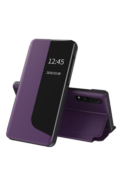 Dali Protective Flip Cover Case for Huawei P20 Pro, Sleep Case, Leather, Purple