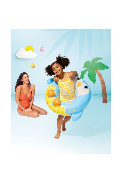 Intex حلقة سباحة قابلة للنفخ على شكل حيوان لطيف 76 سم