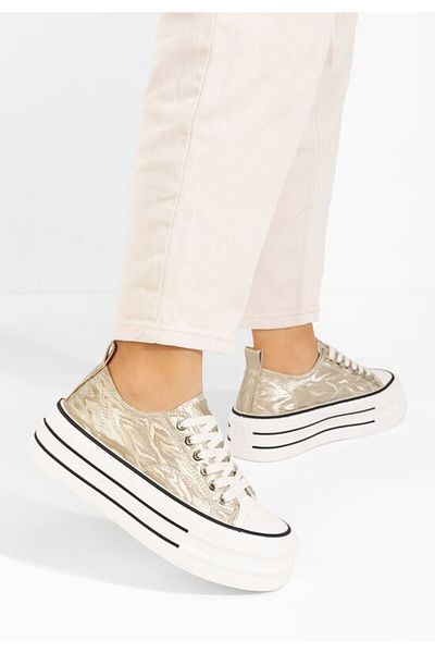 B T Shoes Tenisi cu platformă Norela aurii