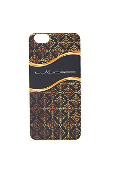 Dali Protective Case Compatible with Apple iPhone 6/6s, LuxCase Proud, Wave, Silicon, Black-Yellow