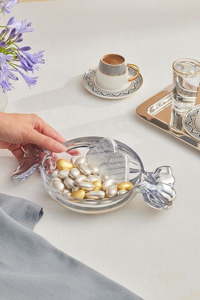 Karaca Candy Decorative Bowl and Sugar Bowl 26.5 X 15 X 5 cm