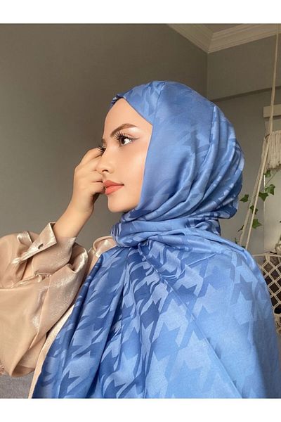 Mira İpek Şal Jacquard cu model de picături