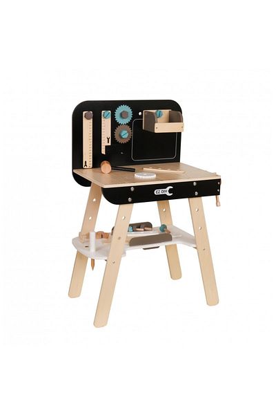 PROCART Children's workbench, 8 tools, storage shelf, 74x50 cm, wood
