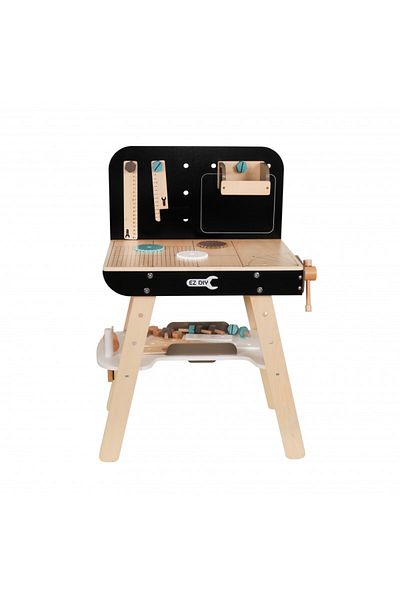 PROCART Children's workbench, 8 tools, storage shelf, 74x50 cm, wood