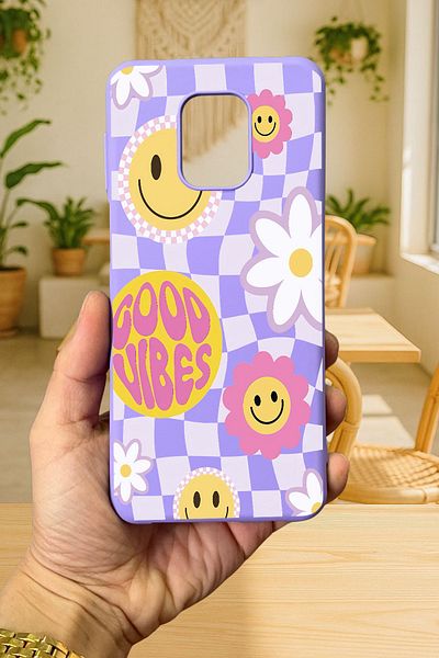Vip Case Xiaomi Redmi Note 9 Pro/9S متوافق مع GOOD VIBES حافظة مطاطية ممتصة للصدمات من السيليكون الكلاسيكي المحمي277