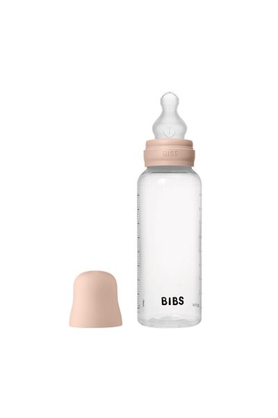 Bibs - Set complet de biberoane anticolici PP fără BPA, 270 ml, silicon, culoare Blush