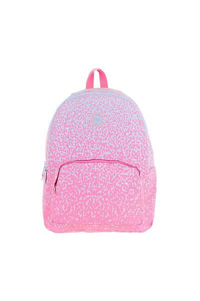 KAUKKO Dots Girl's Three Compartment Τσάντα Δημοτικού και Γυμνασίου - Ροζ Μοτίβο με κουκκίδες - K1803