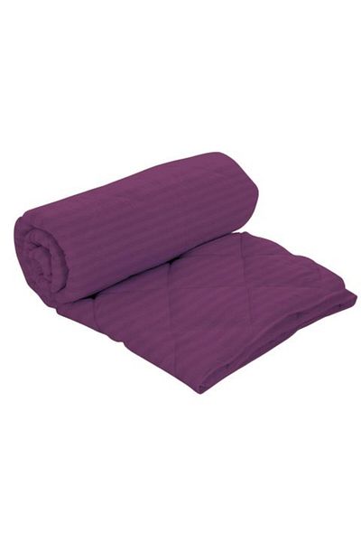 Ralex Damask Polycotton Wool Quilt 180 x 210 cm, Pucioasa, Purple