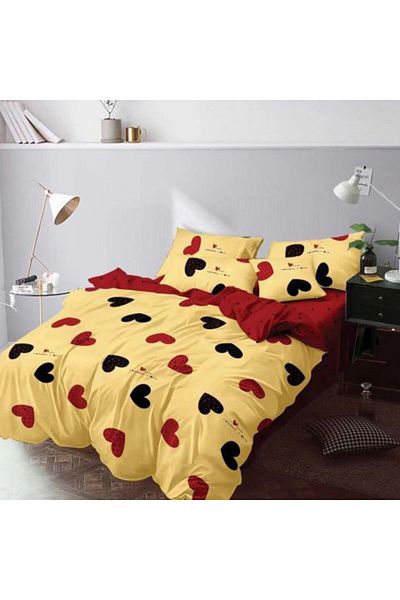 Ralex Economic Double Bed Linen Package Finet 6 Pieces + 2 Quilted Pillows 50 x 70 cm + Quilt 200 x 215 cm