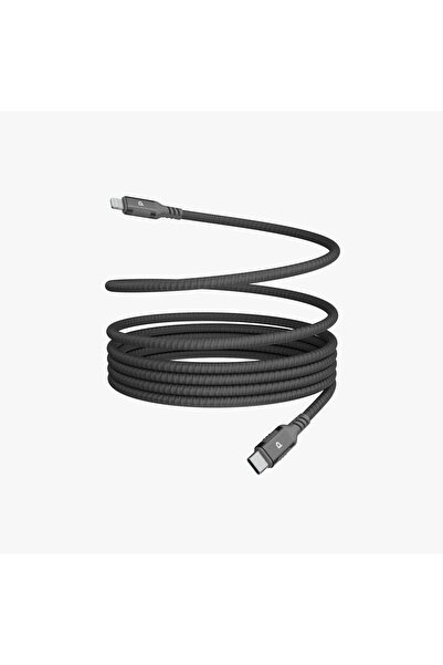 Powerology كابل MFI Lightning إلى USB-C بمقبس معدني مغناطيسي من النايلون المض...