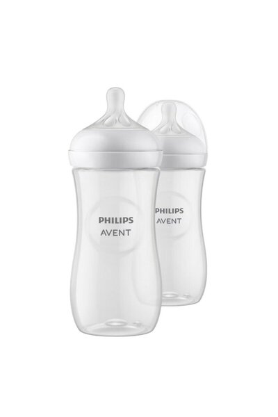 Philips Avent Biberon anticolici, Philips Avent, Response, 330 ml, 3 luni+, 2 bucati, Alb