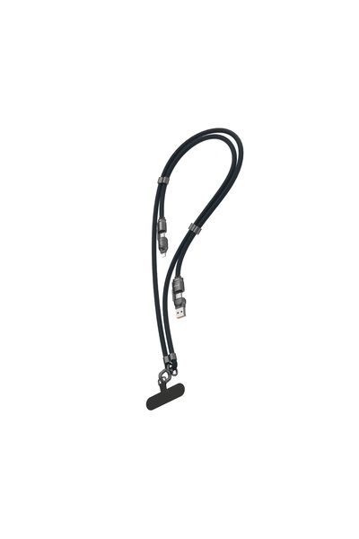 Green Lion كابل حبل مضفر 4 في 1 بطول 1.5 متر