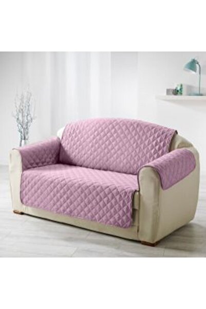 Ralex Husă canapea cu 2 locuri, matlasată, reversibilă, Lila, 130 x 205 cm