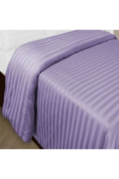 HomePuls Cearsaf de pilota 2 persoane extra large Damasc Policoton dunga 1 cm, 200 x 230 cm, Lila Iris