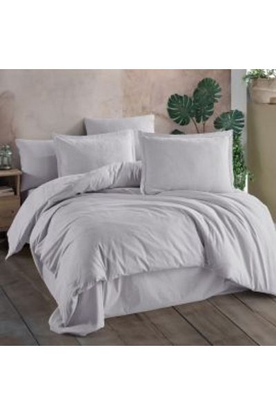 Clasy Double Bed Linen Cotton Ranforce Boutique 4 Pieces, Sheet 240 x 260 cm, Duvet 200 x 220 cm, 2 Pillow